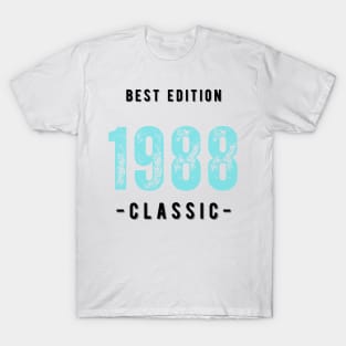 Vintage Birthday Year 1988 White T-Shirt